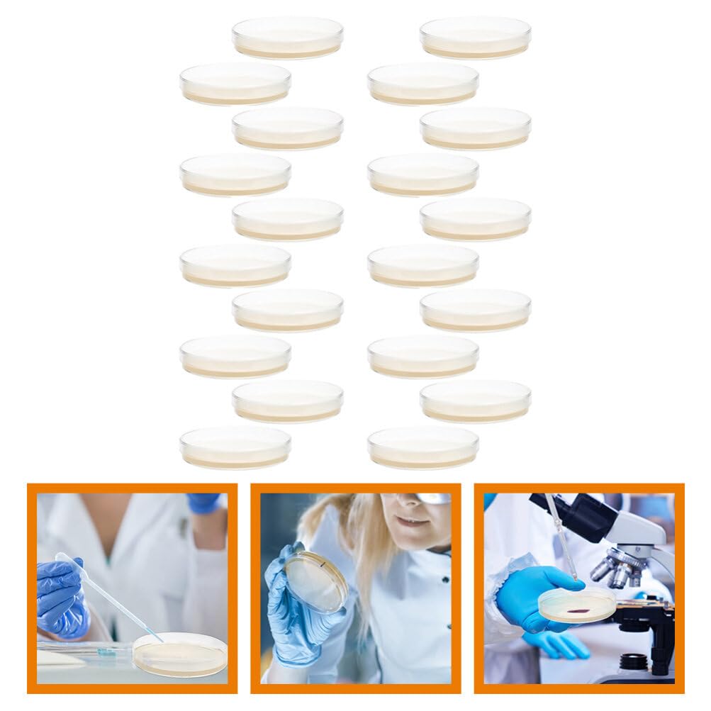 iplusmile Piastre Di Agar Nutriente 7Cm 40 Pezzi Pronte All'Uso Per Laboratorio Ricerca Scientifica Coltura Microbica Piastre Petri Per Esperimenti