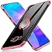 Produktbild kadixini Kompatibel mit Handyhülle Samsung Galaxy S8 Plus Hülle Soft Silikon Hülle Ultra Dünn TPU Bumper Case 360 Grad Ring Stand Magnetische Autohalterung Schutzhülle für Transparent Anti-Kratzer