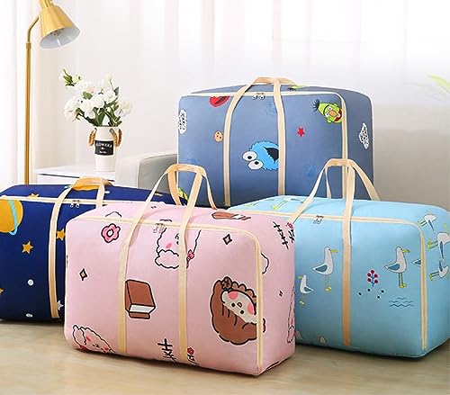 Borsa portaoggetti pieghevole per piumoni, spessa, con maniglia, 57x49x29 cm, salvaspazio, coperta, borsa versatile, biancheria da letto e per la casa.