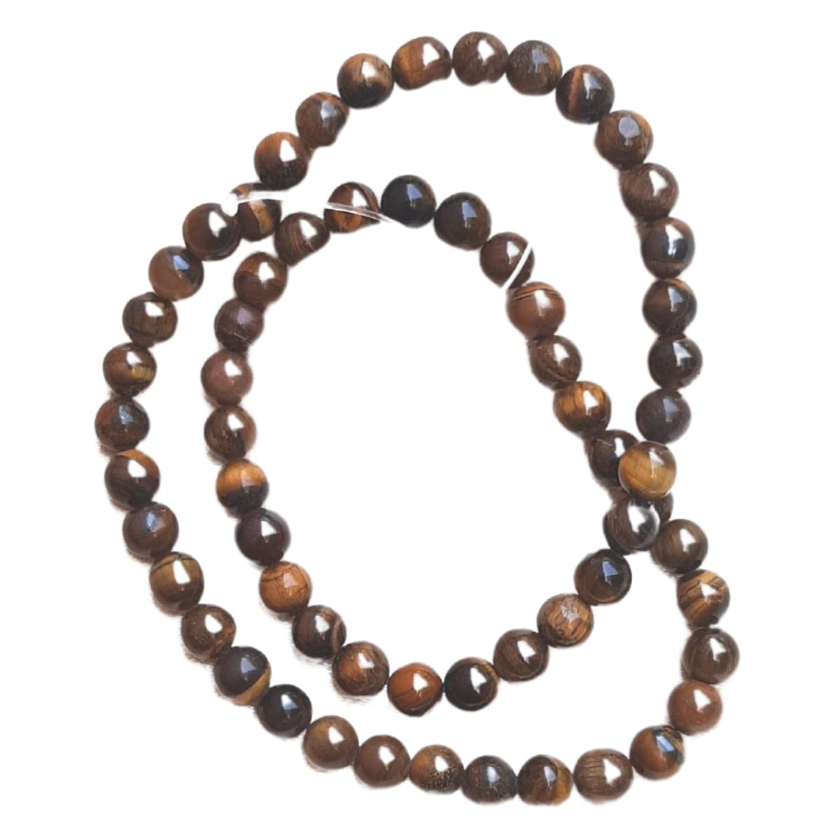 Maitri ExportNatural Crystal - Stone/Beads/Gemstone 6mm Round Loose Beads in String for Making Necklace/Jewelry/Bracelet/Mala