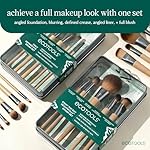 EcoTools Makeup Brush Set for Eyeshadow, Foundation, Blush, and Concealer with Bonus Storage Case, Start the Day Beautifully, Travel Friendly, 6 Piece Set - Image 3