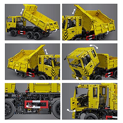 Mould FanMei 17012 DREI-Wege Dump Truck, dynamische Version des Baukastenmodells Building Block (Fernbedienung & APP… – Bild 5