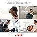 JVC Ultimate Sleeping Earplugs, 35dB Noise Reduction, Water Resistance, Carrying case, Additional Ear-Pieces - EPS433 (White)