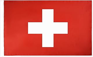 ايه زد فلاج علم سويسرا 150 × 90 سم علم هلفتيك 90 × 150 سم داعمين خاصين
