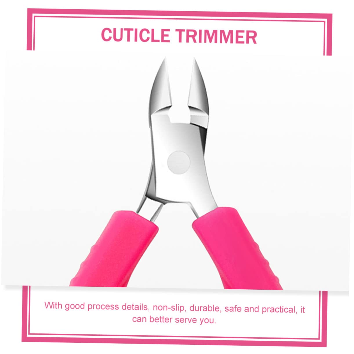 2Pcs Nail Groove Nipper with Handle Spring Cuticle Trimmer for Exfoliation Treatment Non Slip Manicure Tool for Precise Dead Skin Removal at Home Salon Use