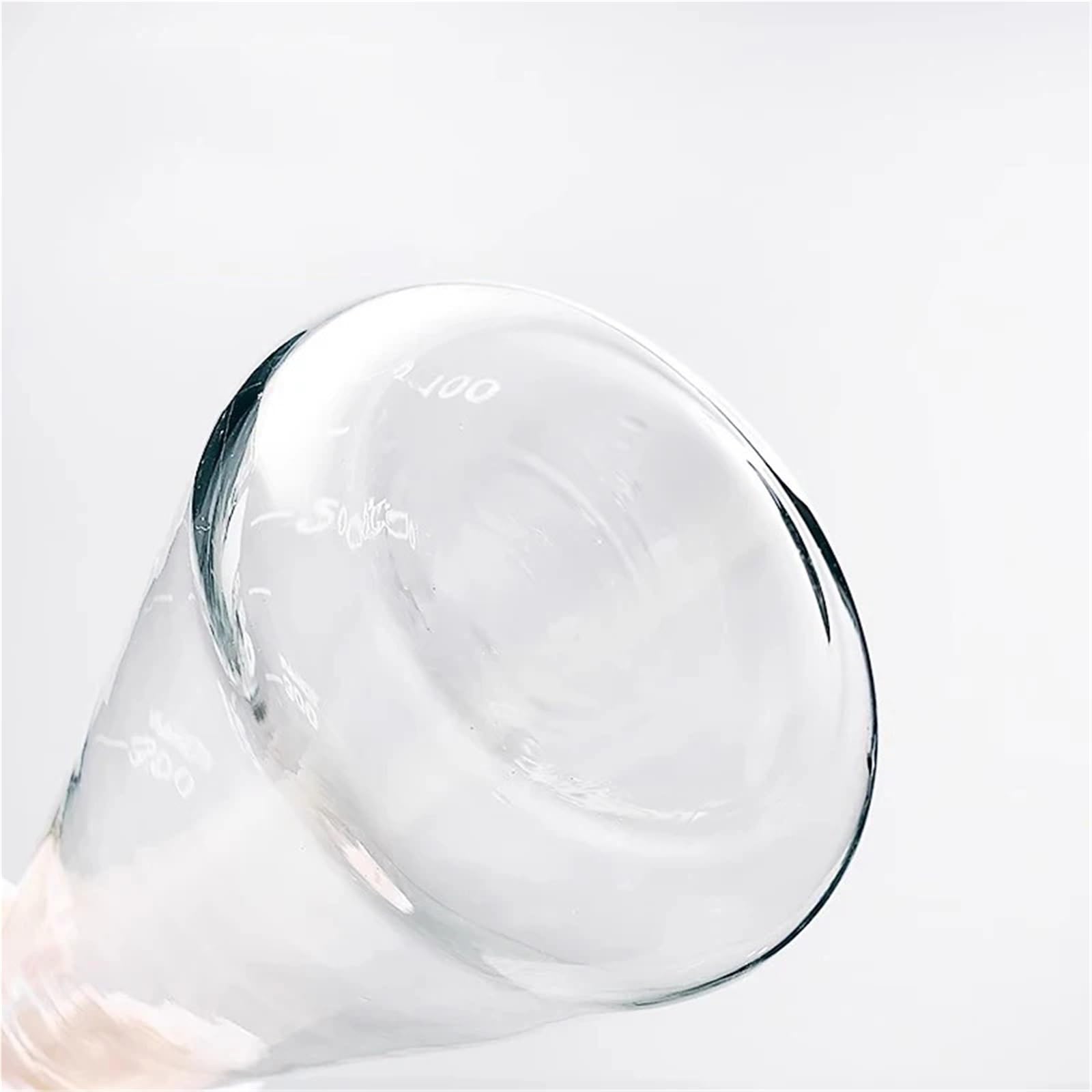 Matraz Erlenmeyer triangular de vidrio de borosilicato for laboratorio, matraz cónico, recipiente for experimentos químicos(1000ml)