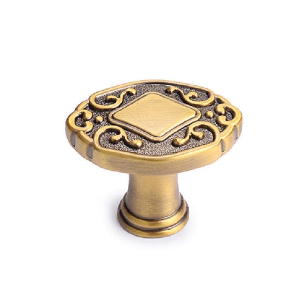 Sajmakuwla 35 Kaku Antique Cabinet Drawer Handles 2Pcs Golden Zinc Alloy Wardrobe Door Handle Furniture Hardware 35Mm Coffee Ancient(35 Kaku)