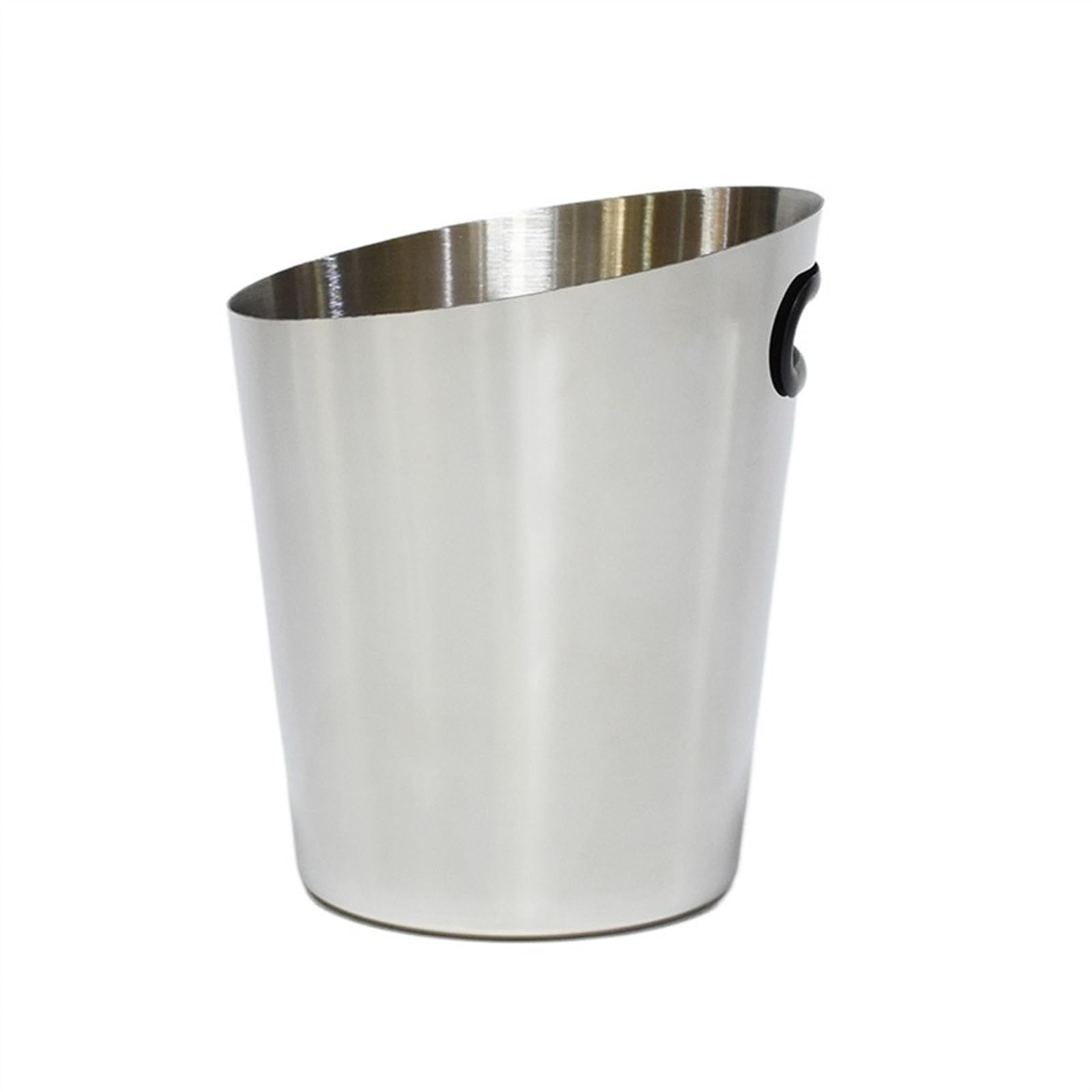 Cubo de Hielo Enfriador de Cubos Hielo Acero Inoxidable, Accesorios for Bar vinos y Whisky, Enfriador champán Cubo de Hielo frío para Barra(Silver)
