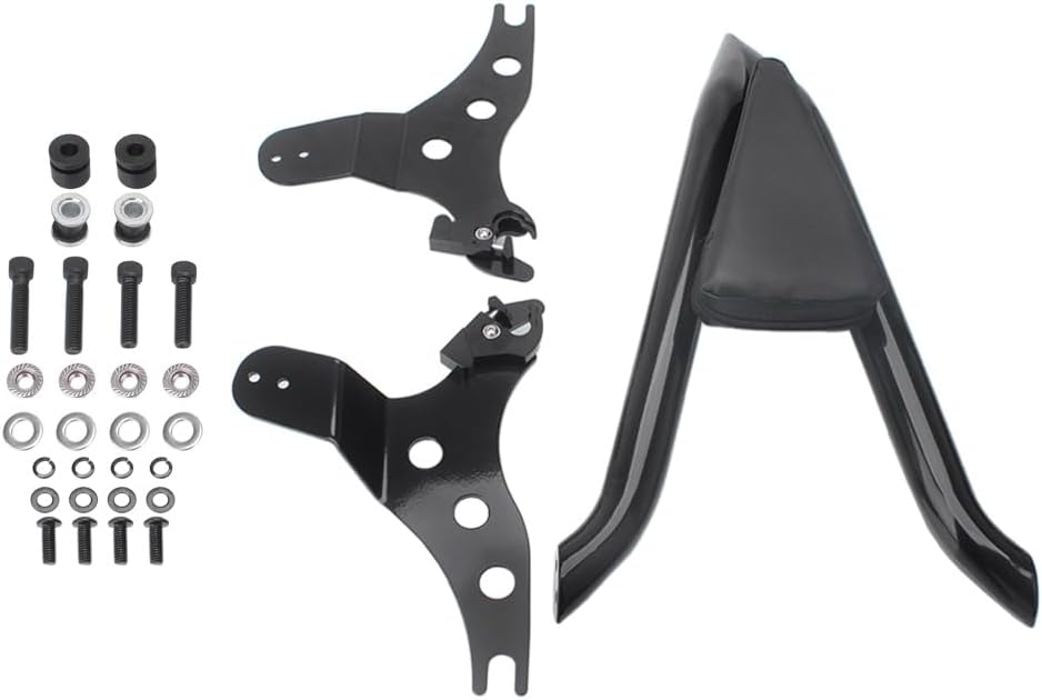 Motorcycle Sissy Bar Detachable Passenger Backrest Pad Fit for Harley Softail Breakout 2013-2023 Fat Boy FLFBS FLFB 2018-2023, black