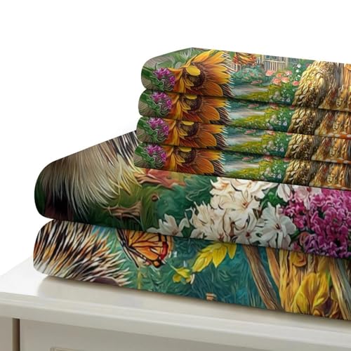Housse de couette hérisson anti-plis avec fermeture éclair pour simplifier la corvée de lit