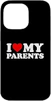 Vista 21 de I Love My Parents - Red Heart Case for iPhone 16