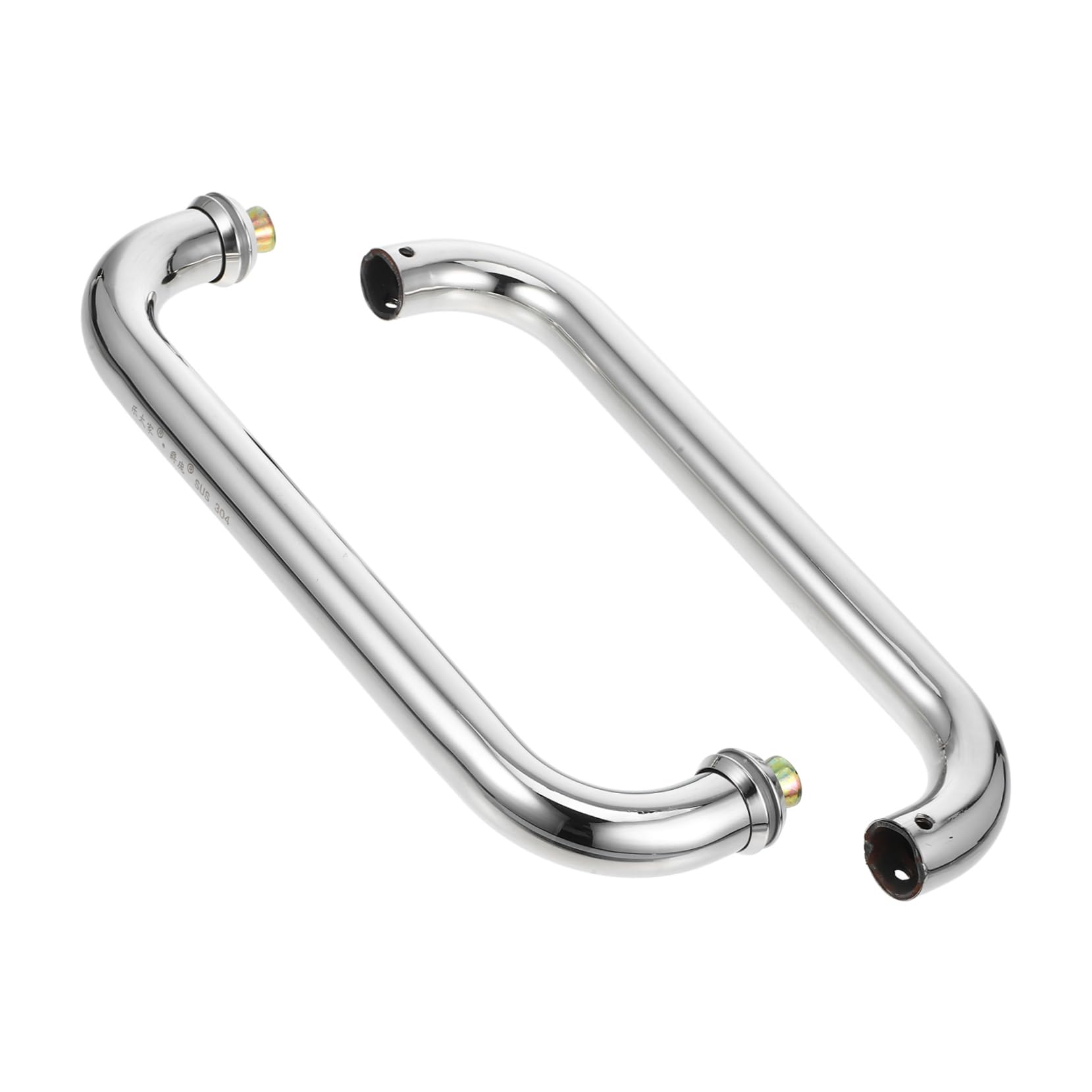 Poignée de porte dos à dos en acier inoxydable pour douche coulissante