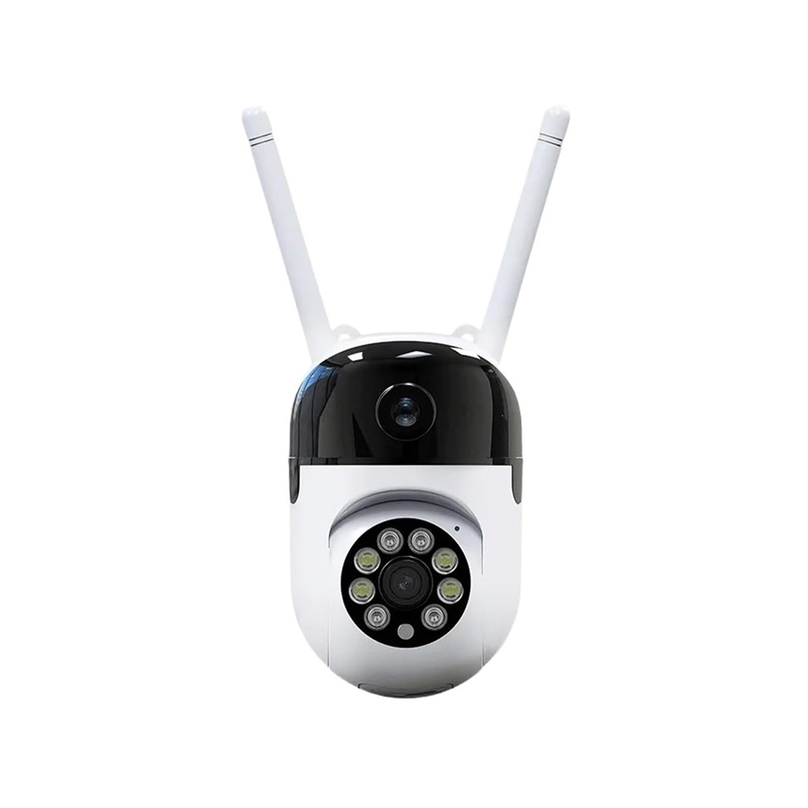 Telecamere di sicurezza, Telecamere di sicurezza WIFI HD da 4 MP Funzione visione notturna a colori Tracciamento automatico Rotazione a 360° Chiamata con un clic Audio bidirezionale(4MP Cam 128G Card)