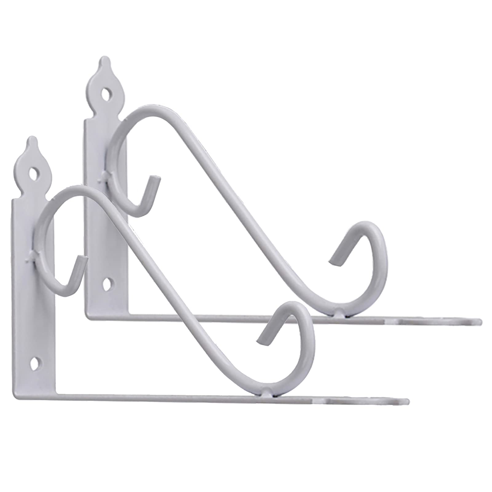 Table pliante murale avec supports d'étagère robustes en métal noir