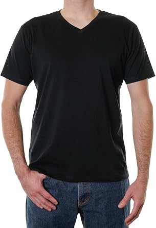Organic Signatures V-Neck 100% Certified Organic Cotton, Soft T-Shirts for Men
