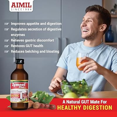 AIMIL Zymnet Plus Syrup | Digestive Health & Acidity | 200 ML