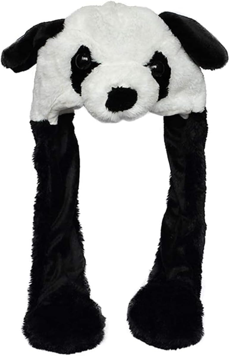 Animal Plush Ear Hat Kids Adults Cute Flap Moving Jumping Hat