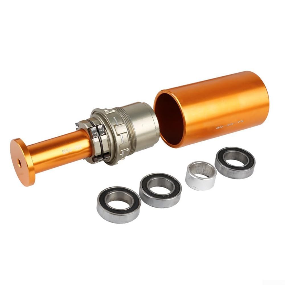 Set di pressa per cuscinetti per biciclette, kit di attrezzi per montaggio bici, lega di alluminio CNC di qualità, per installazione e rimozione dei cuscinetti dei mozzi delle ruote, 25 pezzi