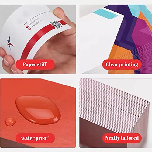 1000Pcs Custom Business Cards Add Photo/Text/LOGO Personalized Business Cardsfor Small Business 300gsm Matte Paper Front & Back Sides Printed 3.5\" x 2\"