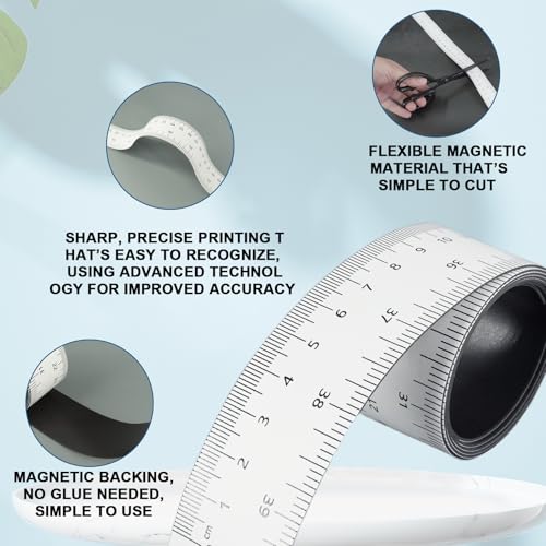 Regla magnética flexible 5 piezas 39.37 pulgadas miniatura 3