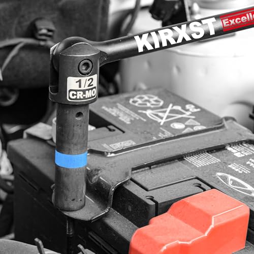 KIRXST 1/2" Drive Heavy Duty Breaker Bar, 600 mm Pro Power Knuckle Breaker Flexi Bar, Flexible Handle Breaker Bar, Socket Wrench, Wheel Nut Spanner - Image 5