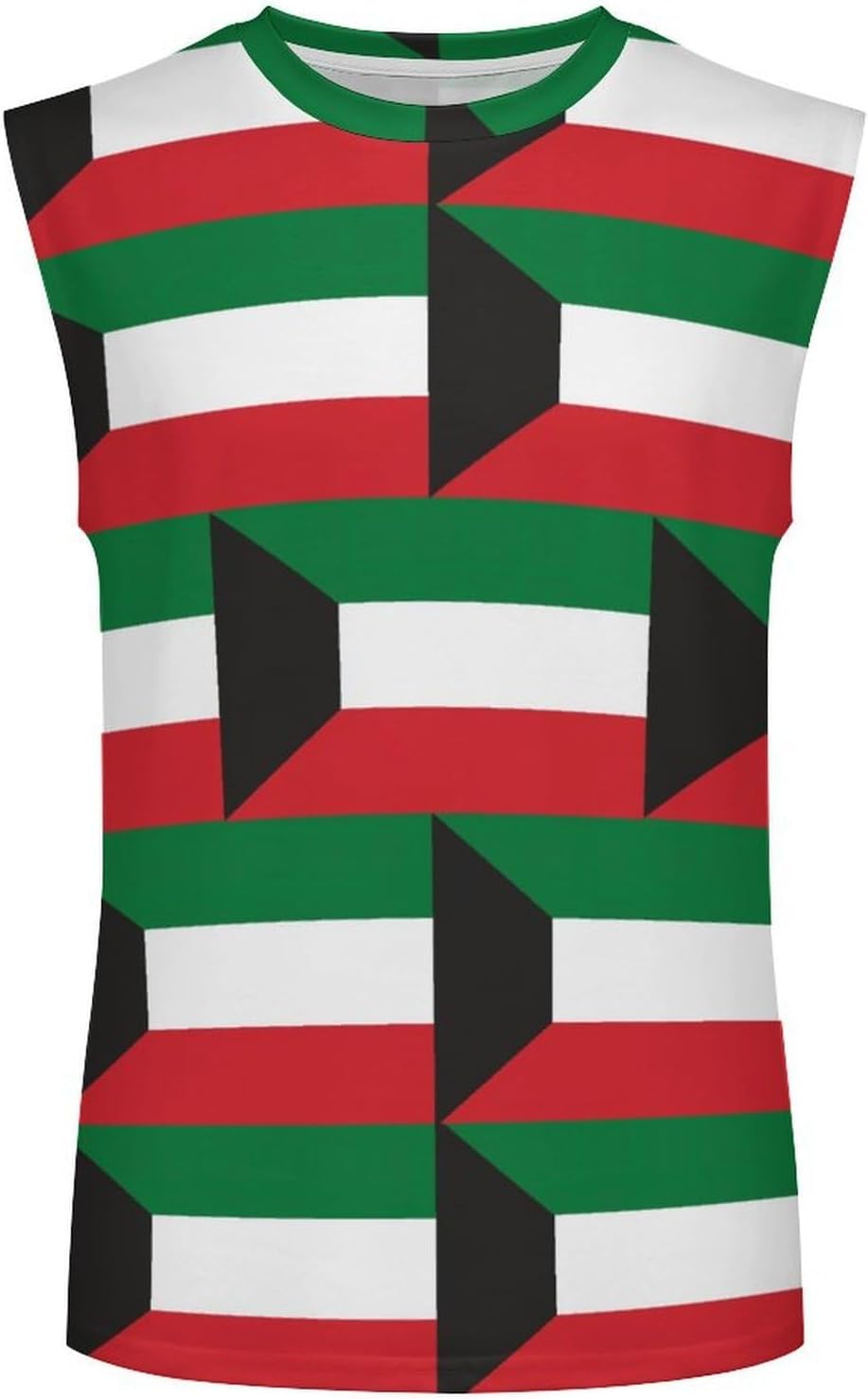 Kuwaiti Flag Men's Sleeveless Shirt Small