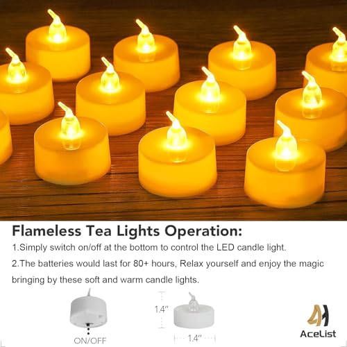 AceList 30 PCS Luminary Bags with 30 PCS Flameless Candles Tea Lights for Wedding, Birthday, Party, Christmas Decorations(Fireworks) - Thumbnail 4