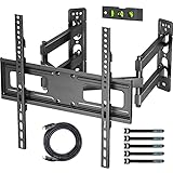 Aproveche al Máximo su Esquina: El soporte de TV pared combinando las fortalezas de los brazos articulados de movimiento completo y los soportes de un solo perno, nuestro soporte de esquina para TV es más resistente y más fácil de ajustar al ángulo deseado cuando se monta en una esquina.