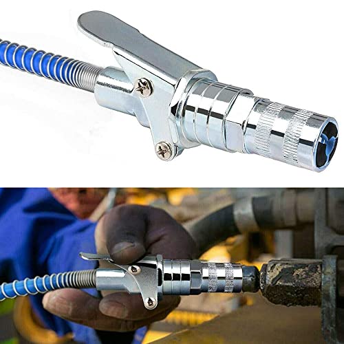 12000 PSI Lock Vetkoppeling Snelsluiting,Krachtige Vetnippel met Dubbele Greep Snelsluiting,Snelsluiting Geïntegreerde Hogedruk Vetkoppeling,Geschikt Voor alle Vetpersen 1/8 inch NPT Vet-G(Zilver) - Image 6