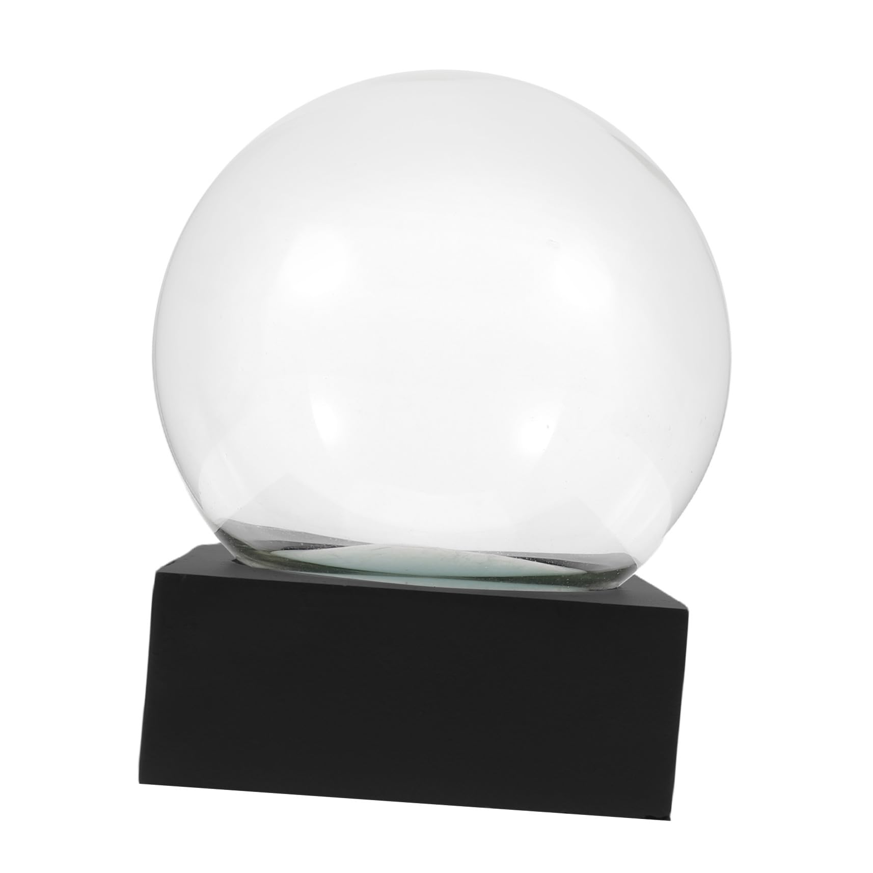 Kit de Boule à Neige Verre Soi-même pour Fêtes Vide et Personnalisable avec Base Résine et Couvercle Transparent