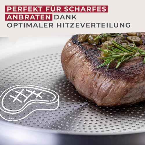 Poêle à frire ovale inox 28 cm FACKELMANN cuisson nette induction - 6
