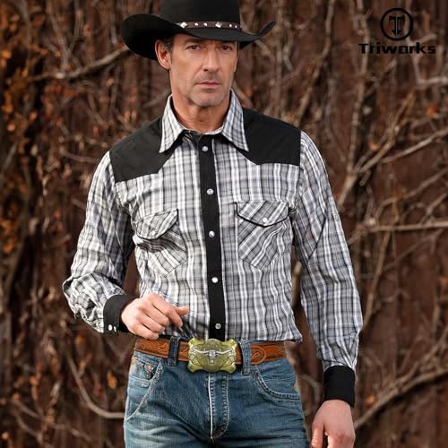 Men Western Leather Belt Cowboy Buckle Belt Floral Embossed Tooled Country Belt for Jeans2