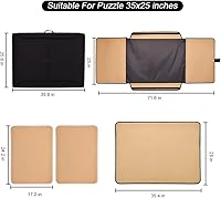 Vista 2 de Tablero de rompecabezas de 1500 piezas, tablero de rompecabezas portátil, tablero de mesa de rompecabezas, organizador de rompecabezas con bandejas