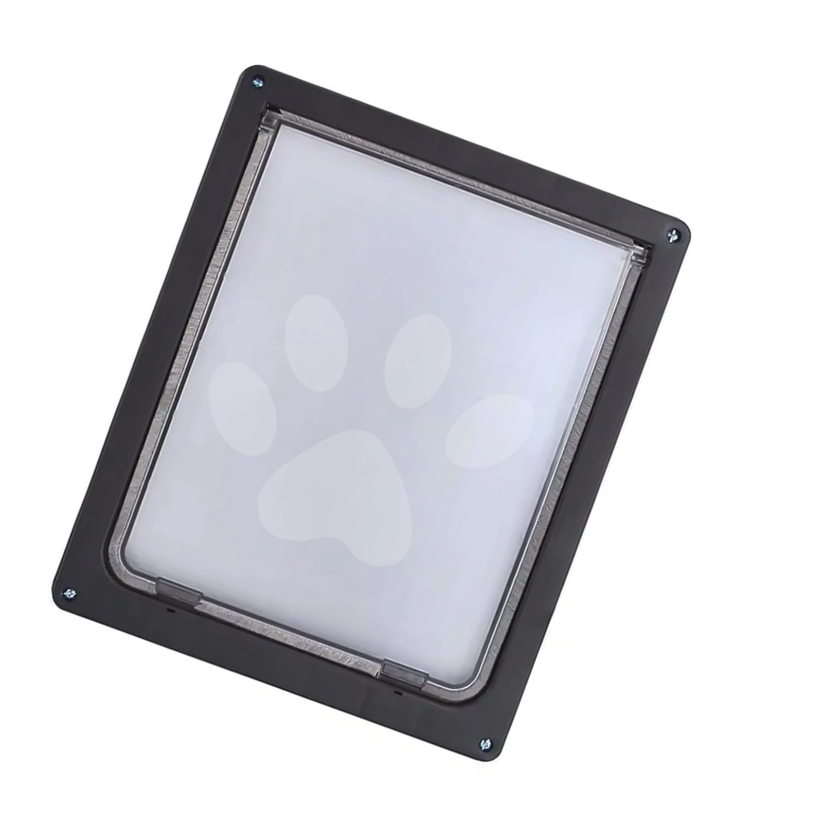 Dog Door Flap Entry and Exit Locking Cover Door/Window Mounted Clear Flap Get-in-whenever Upgraded Safe Dog with Clear View Easy Installation