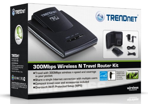 Trendnet Wireless N 300 Mbps Travel Router Kit, Tew-654Tr #TOP3