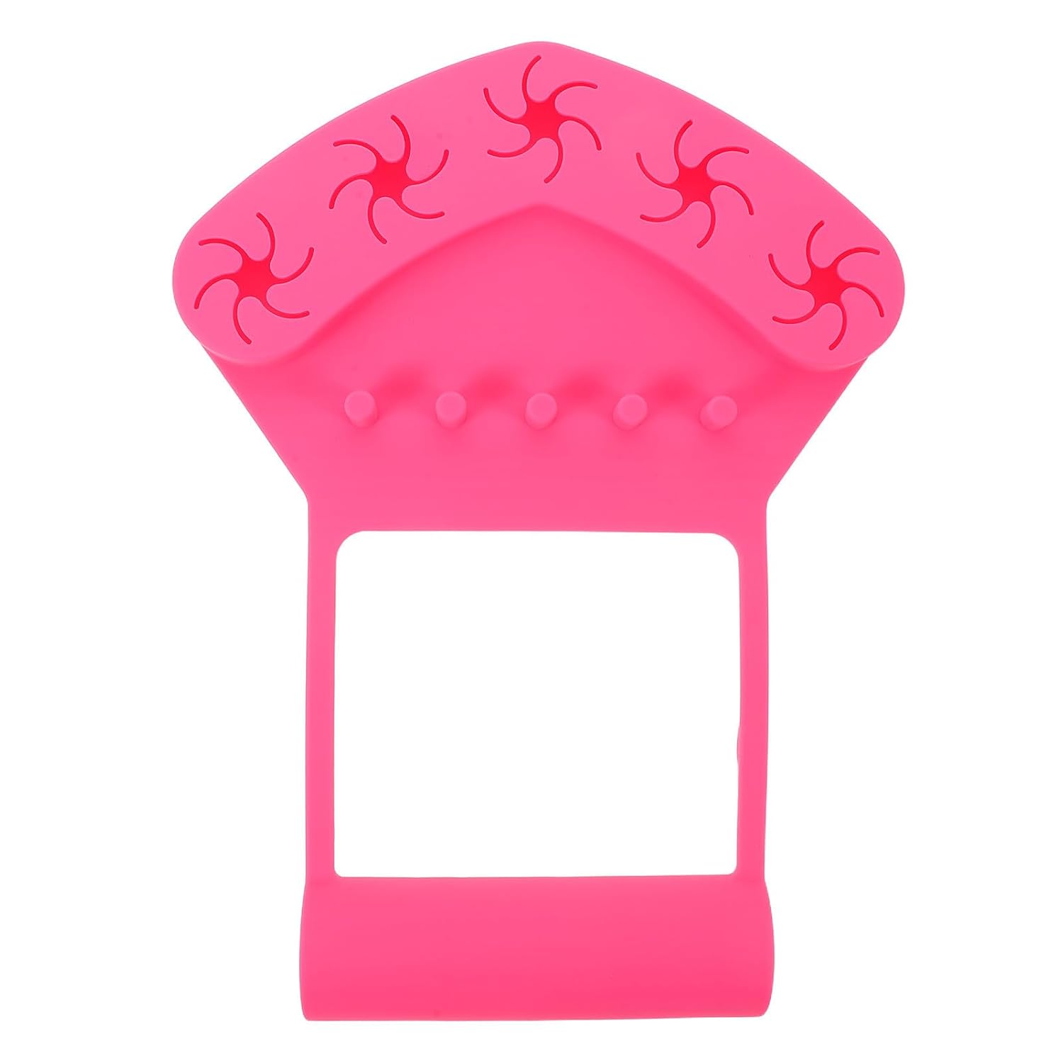 Alasum Silicone Nail Polish Holder and Mat with 5 Slots, Anti-spill Bottle Stand and Finger Separators, Nail Art Hand Rest with Arm Support for DIY Fingernail Painting, Mess-free