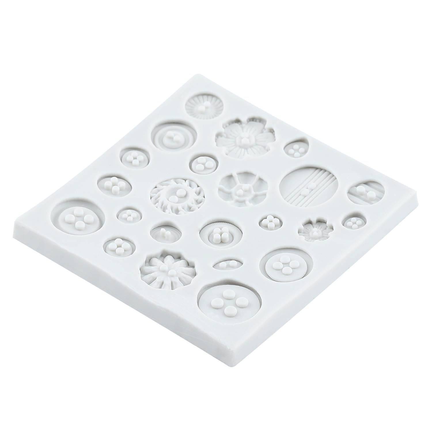 Knopfform für Modelliermasse, Knopfform, Silikonformen für Bastelarbeiten, Epoxidharz, Gießen, Polymerton, Werkzeuge, Handwerk, lufttrocknende Schmuckherstellung