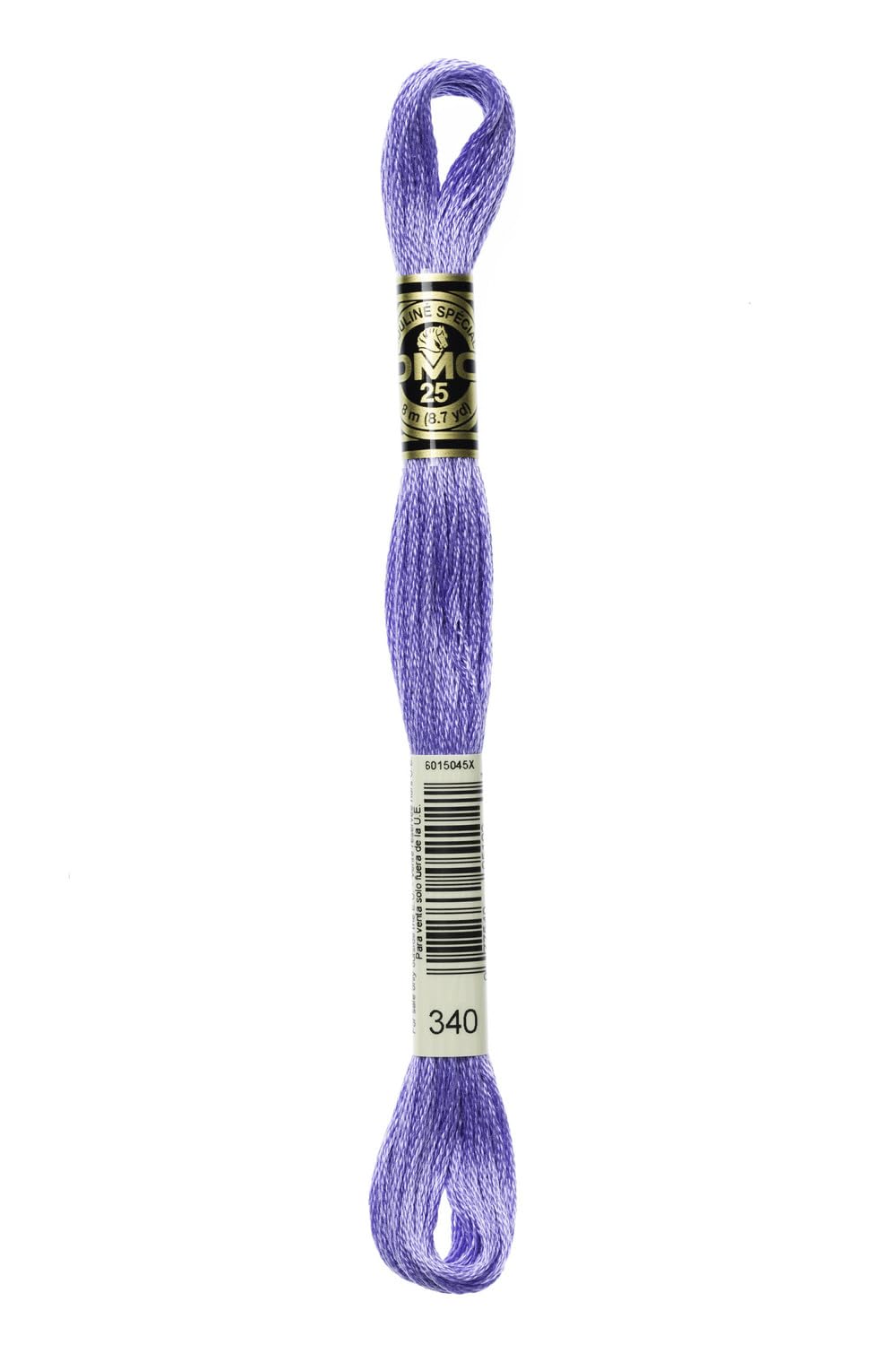 Fil mouliné DMC col. 340 broderie créative au point de croix écheveau de 8 mètres