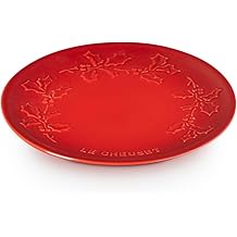 Le Creuset Stoneware Holly Collection Dessert Plate, 7", Cerise
