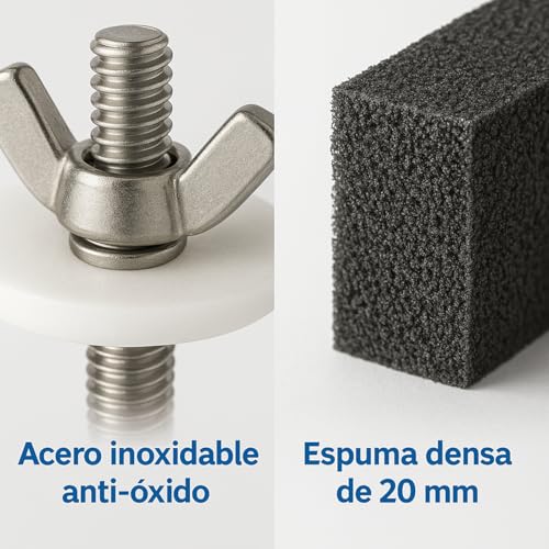 Miniatura 4 de Kit Cisterna Wc Universal Reparación Inodoro Y Fijación Cisterna Juntas De Espuma 110 Mm Y 80 Mm Tornillos Inox 90 Mm M6 Y Arandelas Juego Universal Para Sellar Depósito Y Evitar Fugas De Agua