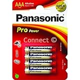 Panasonic Pro Power Alcaline AAA-Batterien, AAA Pro Power MN2400 Rammfilter, Alcalines LR03 R03P sum4 LR3 HP16 AM4 4003 E92 824 K3A-Verbrauchsartikel.