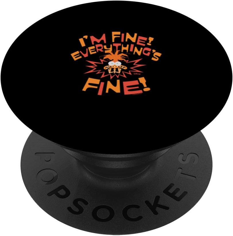 Inside Out 2 - Anxiety I'm Fine Everything's Fine PopSockets PopWallet for MagSafe