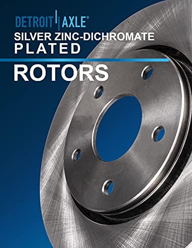 Detroit Axle - Front Brake Kit for 1.8L 2009-2019 Toyota Corolla 2009-2013 Matrix Scion xD 2011 2012 2014 2015 2016 2017 2018 Disc Brakes Rotors Ceramic Brake Pads 2009-2010 Pontiac Vibe Replacement - 2