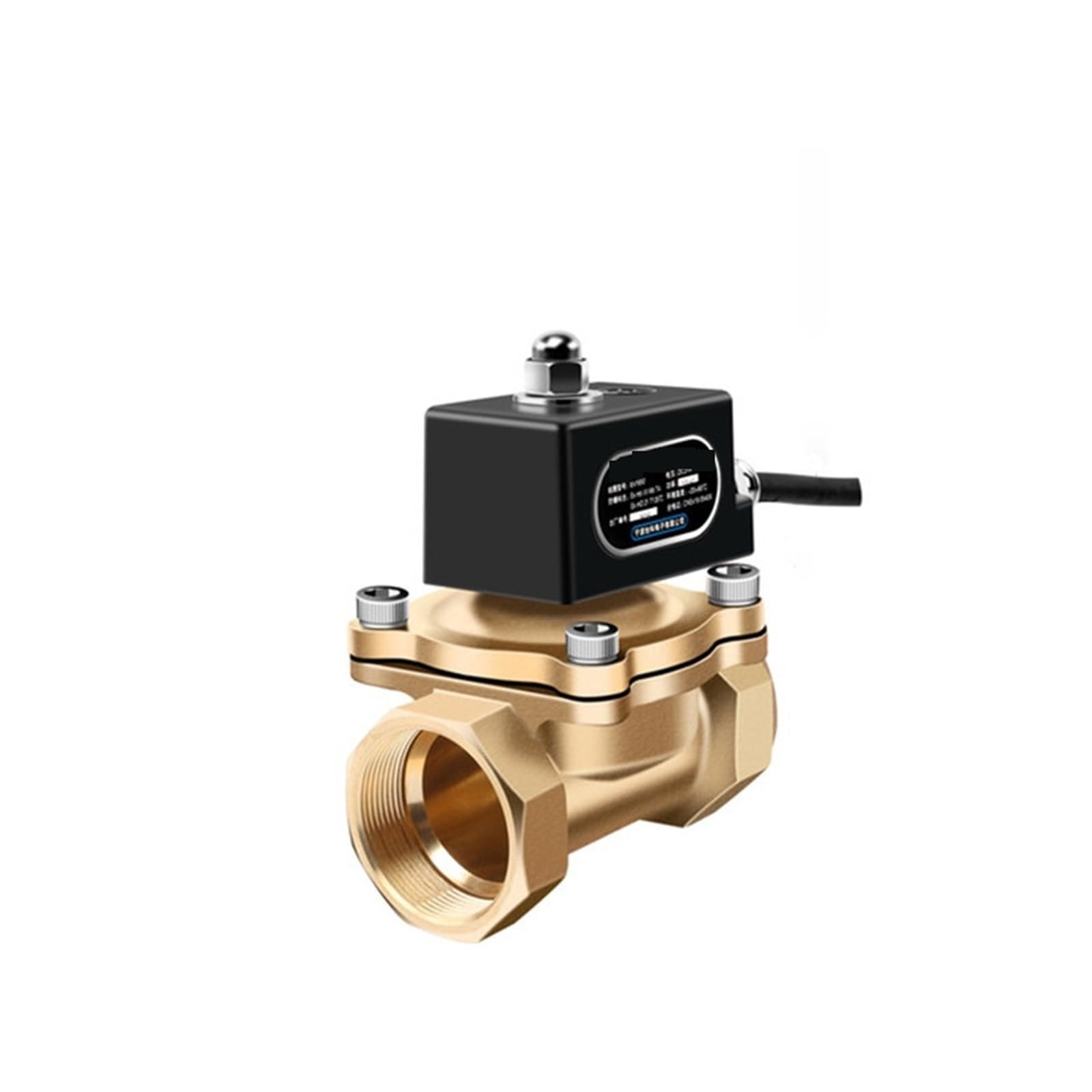 Électrovanne de gaz naturel 1-1/4 BSP 120V normalement fermée à réponse rapide en laiton