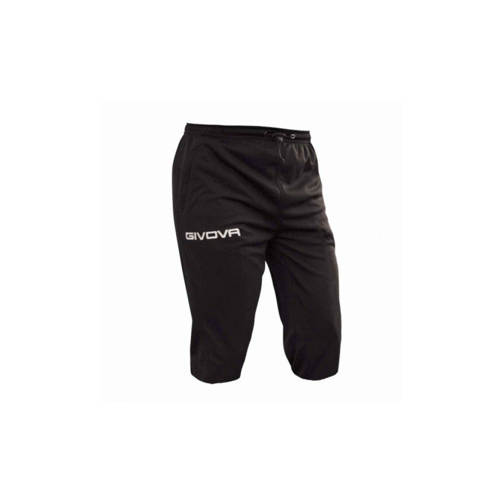 Givova, pants knee pad lenght givova one, black, XL