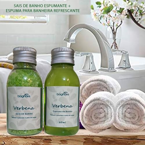 Bagnare - Kit 3 Espumas + 3 Sais De Banho Relaxa Hidrata Spa Viagem
