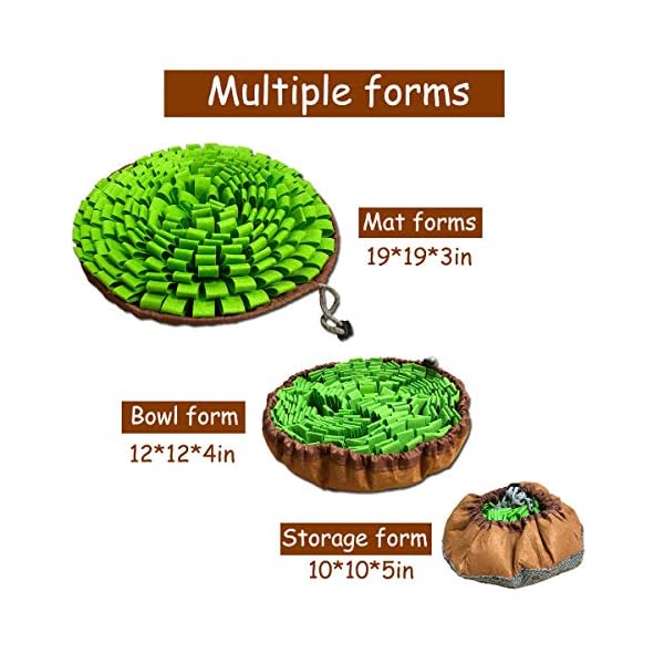 NEECONG-Dog-Snuffle-Mat-Slow-Feeder-Bowl-Simulating-Grassland-for-Boredom-Encourages-Natural-Foraging-Skills-for-Pet-Treat-Indoor-Outdoor-Stress-Relief-Portable-and-Compact Dog Training Mat