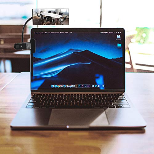 Clip On Security Mirror, Cubicle Computer Desk Convex Mirror For Office Personal Safety Rearview Monitors Or Anywhere (7.28" Rectangle Mirror With Border) #TOP1