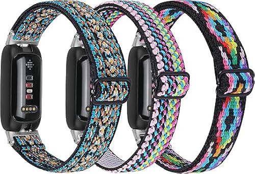 �Ή� Fitbit inspire 3 �����X�p���o���h �����x���g �j�����p ���ߕ֗� ���F�I�� �e�͐� �ԕ��o���h �j�b�g�o���h �y���ʋC �҂ݕ� (3�F)