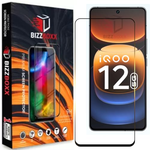 Image of Premium Screen Protector For IQOO 12 5G (For iQOO Neo 9 Pro 5G) | Anti Static | Full Screen Coverage-Edge to Edge | 9H Hardness | With Easy Installation Kit (Pack of 1)